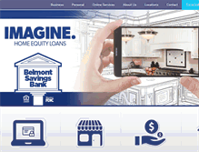 Tablet Screenshot of belmont-savings.com